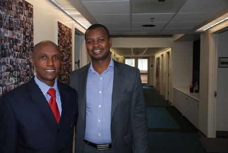 Erasme Rwanamiza, left, and Freddy Mutanguha