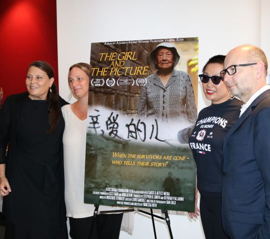 Co-executive producer Andi Gitow, director Vanessa Roth, co-executive producer Ceci Chan and USC Shoah Foundation Executive Director Stephen Smith at Thursday’s screening of “The Girl and The Picture.”