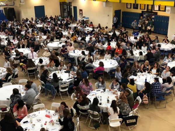 Educators attending a professional development conference at Ferrahian High School.