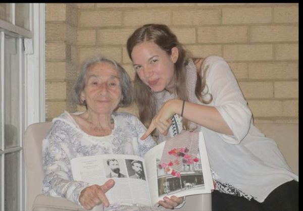 Charlotte McKern with her cousin, Jenny Weigt.