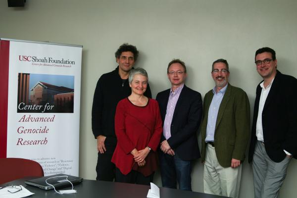 Our group with Director of USC Shoah Foundation Center for Advanced Genocide Research Wolf Grunner. Our group with Director of USC Shoah Foundation Center for Advanced Genocide Research Wolf Grunner.