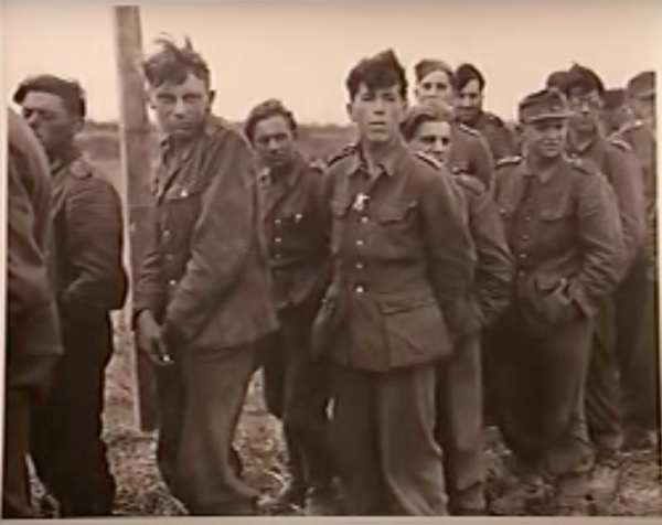 Captured German soldiers. Photo by Walter Rosenblum.