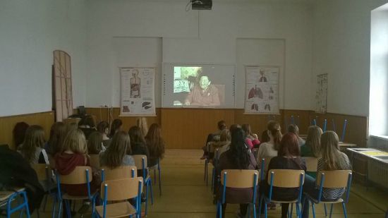 Herceg's students watch Henrieta Kuttnerova's testimony