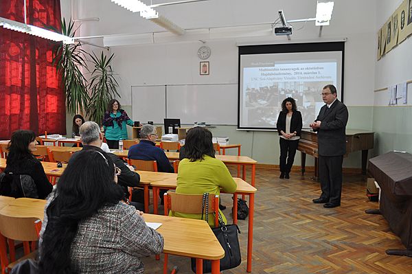 The first iTeach seminar at Bocskai István High School in Hajdúböszörmény, 1 March 2014