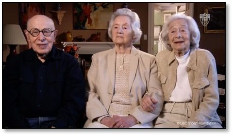 (L-R) Gerson Leiber, Judith’s husband, Judith Leiber and her sister, Eva Ecker, during their interview on May 17, 2013