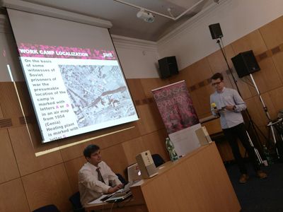 Marcel Mahdal and his students present their research at the seminar in Ostrava on June 5