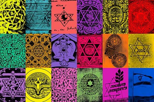 The History of the Star of David, 2018, by Marc Bennett. On display at the USC Shoah Foundation Headquarters. The History of the Star of David, 2018, by Marc Bennett. On display at the USC Shoah Foundation Headquarters.