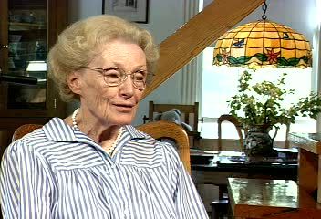 Marion Pritchard giving her testimony to the Institute in 1998
