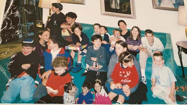 Some of Rena Quint’s grandchildren in 1999. Rena and her late husband Emmanuel have 4 children, 22 grandchildren, and 43 great grandchildren.