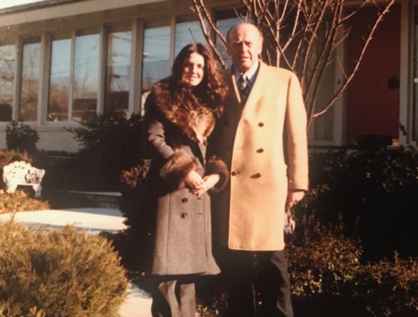 Ruth Katz and "Uncle Oskar" Schindler.