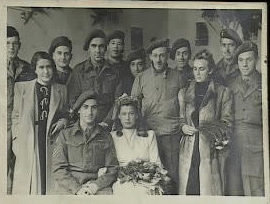 Gena and Norman Turgel on the day of their wedding.